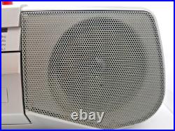 Sony CFS-B21L Cassette Tape Player Recorder FM AM Radio Stereo Boombox Silver