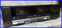 Sony Cassette Deck TC-W3 New Belts Refurbished Vintage Sony Cassette Player