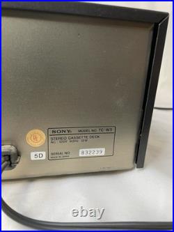 Sony Cassette Deck TC-W3 New Belts Refurbished Vintage Sony Cassette Player