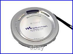 Sony D-EJ620 CD Walkman Discman Stereo Portable Compact Disc Player Silver Vtg