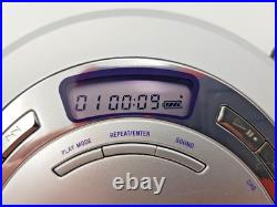 Sony D-EJ620 CD Walkman Discman Stereo Portable Compact Disc Player Silver Vtg