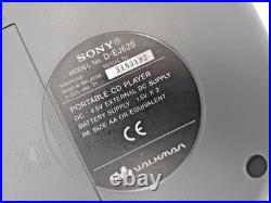 Sony D-EJ620 CD Walkman Discman Stereo Portable Compact Disc Player Silver Vtg