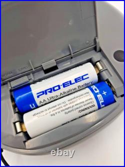 Sony D-EJ620 CD Walkman Discman Stereo Portable Compact Disc Player Silver Vtg