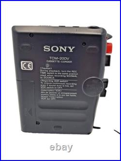 Sony Pressman TCM-20DV Voice Recorder Standard Cassette Player Dictaphone Dictat