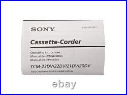 Sony Pressman TCM-20DV Voice Recorder Standard Cassette Player Dictaphone Dictat