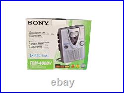 Sony Pressman TCM-400DV Voice Recorder Standard Cassette Player Dictaphone