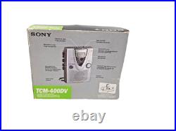 Sony Pressman TCM-400DV Voice Recorder Standard Cassette Player Dictaphone
