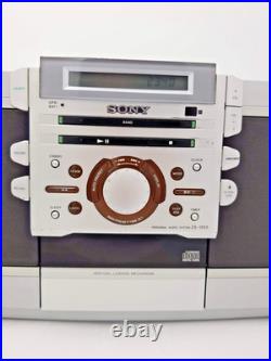 Sony Psyc ZS-D55 Boombox Stereo Portable CD Cassette Tape Radio Tuner AM FM