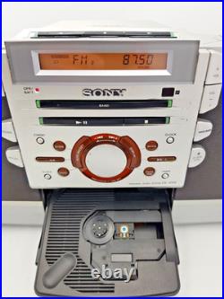 Sony Psyc ZS-D55 Boombox Stereo Portable CD Cassette Tape Radio Tuner AM FM