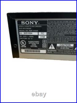Sony RDR-VX525 VCR DVD Recorder Combo NO Remote FULLY REFURBISHED