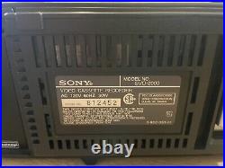 Sony SVO-2000 Stereo Professional S-VHS Super VHS VCR Fully Working