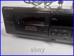 Sony Stereo Dual Auto-Reverse Cassette Deck Black TC-WE425 NEW BELTS