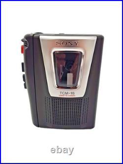 Sony TCM-16 Pressman Voice Recorder Standard Cassette Dictaphone Walkman Vtg
