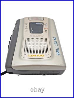 Sony TCM-40DV Pressman Voice Recorder Standard Cassette Dictaphone Walkman Vtg