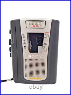 Sony TCM-459V Pressman Voice Recorder Standard Cassette Dictaphone Walkman Vtg