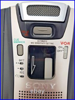 Sony TCM-465V Pressman Voice Recorder Standard Cassette Dictaphone Walkman Vtg