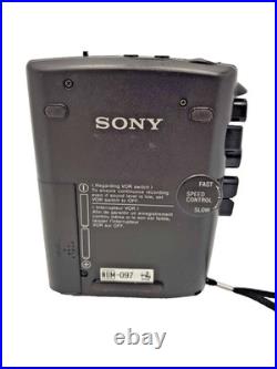 Sony TCM-465V Pressman Voice Recorder Standard Cassette Dictaphone Walkman Vtg