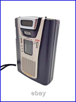 Sony TCM-465V Pressman Voice Recorder Standard Cassette Dictaphone Walkman Vtg