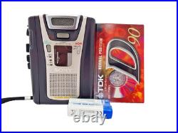 Sony TCM-465V Pressman Voice Recorder Standard Cassette Dictaphone Walkman Vtg