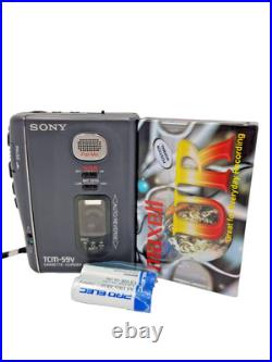 Sony TCM-59V Pressman Voice Recorder Standard Cassette Dictaphone Walkman Rare Sony TCM-59V Pressman Voice Recorder Standard Cassette Dictaphone Walkman Rare