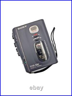 Sony TCM-59V Pressman Voice Recorder Standard Cassette Dictaphone Walkman Rare
