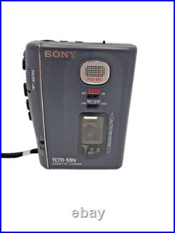 Sony TCM-59V Pressman Voice Recorder Standard Cassette Dictaphone Walkman Rare