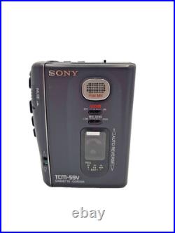 Sony TCM-59V Pressman Voice Recorder Standard Cassette Dictaphone Walkman Vtg