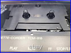 Sony TCM-818 Standard Compact Cassette Player Voice Recorder Dictaphone Vintage