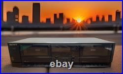 Sony TC-W390 Dual Cassette Tape Deck Recorder & Player New Belts Refurbished