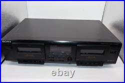 Sony TC-WE305 Stereo Cassette Deck Player Recorder New Belts Working Free Ship