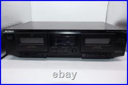 Sony TC-WE305 Stereo Cassette Deck Player Recorder New Belts Working Free Ship