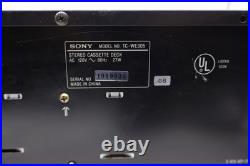 Sony TC-WE305 Stereo Cassette Deck Player Recorder New Belts Working Free Ship