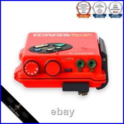 Sony WMF5 Sports Walkman on the BEACH Red FM Radio Cassette Player Refurbished
