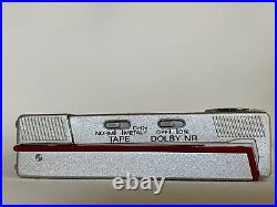 Sony WM-10 Walkman + MDR-W30 Headphones WORKING Red Metal Cassette Tape Player