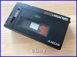 Sony WM-D6C Walkman Professional Stereo Cassette Player Maintained Black 80's