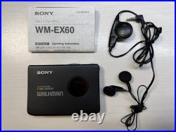 Sony WM-EX60 Walkman Black Fully Refurbished, New Belt & Pinch Roller