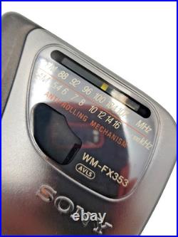Sony WM-FX353 Walkman Stereo Portable Cassette Tape Player AM FM Radio Vintage