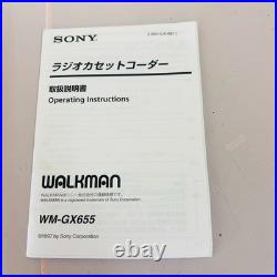 Sony WM-GX655 Cassette Walkman Black Refurbished Perfect Working Condition JP