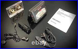 Sony WM-GX655 Walkman AM/FM Serviced New Belt EX Cond with Remote Set