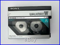 Sony WM-W800 with CTP-1A tuner pack, headphones, soft case, microfoon! Restored