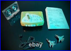 Sony Walkman Cassette WM-FX200 Light Green Refurbished Fully Operational
