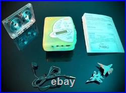 Sony Walkman Cassette WM-FX200 Light Green Refurbished Fully Operational