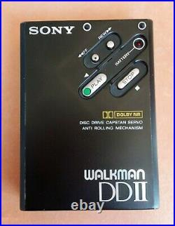 Sony Walkman DD-2 BLACK, TOP CONDITION, 100% RESTORED, with CASE and MANUAL