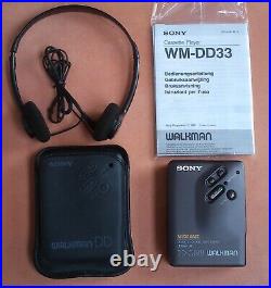 Sony Walkman DD 33, MINT CONDITION, RESTORED, + MDR102 HEADPHONES + CASE + MANUAL