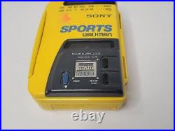 Sony Walkman Sports WM-AF58 Cassette Solar Power Alarm Clock AM/FM NEW BELT