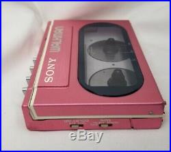 Sony Walkman WM20 WM10 Cassette Player Red / Pink