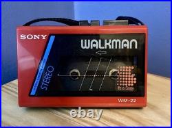Sony Walkman WM-22 Cassette Player Refurbished Fully Working Good Condition