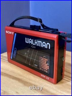 Sony Walkman WM-22 Cassette Player Refurbished Fully Working Good Condition