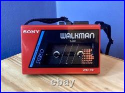 Sony Walkman WM-22 Cassette Player Refurbished Fully Working Very Good Condition