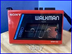 Sony Walkman WM-22 Cassette Player Refurbished Fully Working Very Good Condition